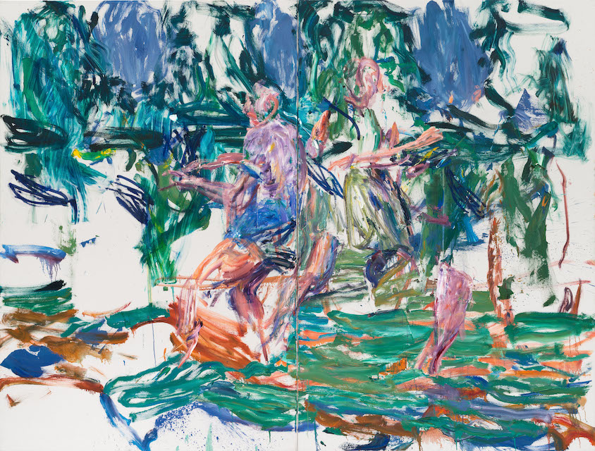 Sebastian Hosu: In the Landscape I, 2017, oil on canvas 260 × 210 cm